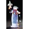 Roman 11.5" LED Lighted Snowman with Lamp Post Christmas Tabletop Decor